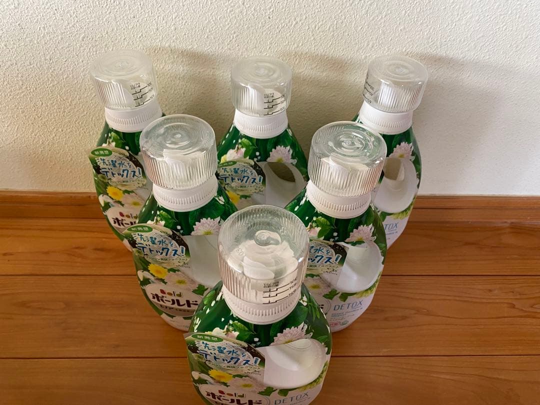 〈廃盤品〉ボールド　液体洗剤　グリーンガーデン＆ミュゲの香り　本体850g×6本