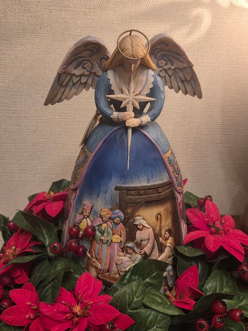 クリスマス　 ジムショア　天使の置物