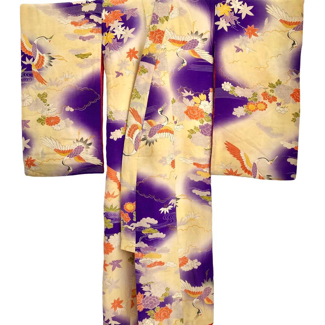 アンティーク3歳 女の子 子供着物 七五三 アンティーク着物 NO4