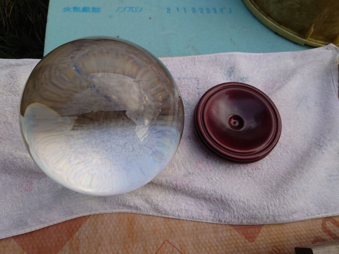 超巨大！煉水晶玉。美しい。