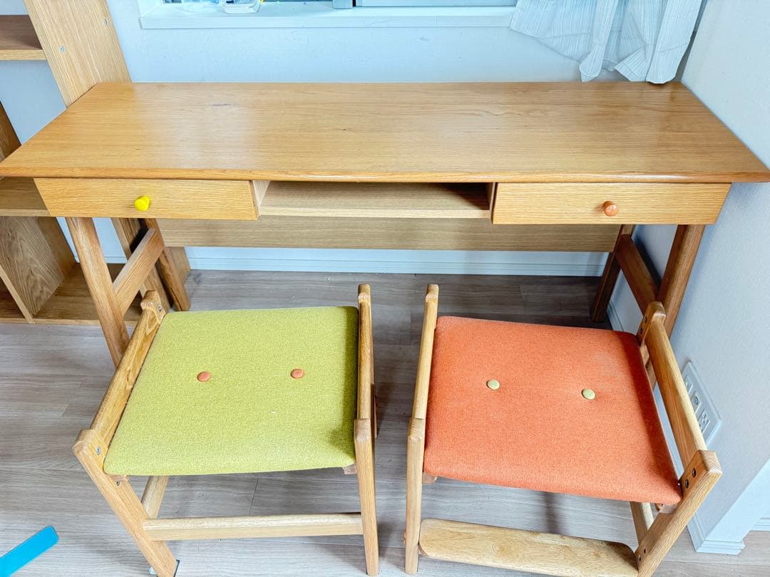 ツインデスク 学習デスク 学習机 勉強机 pcデスク 書斎机 引き取りのみ