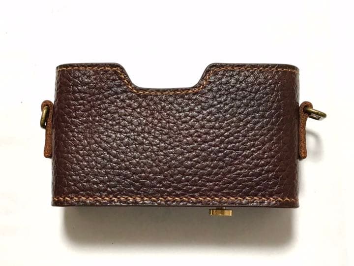 新品 本革 カメラケースとストラップ CONTAX T2用