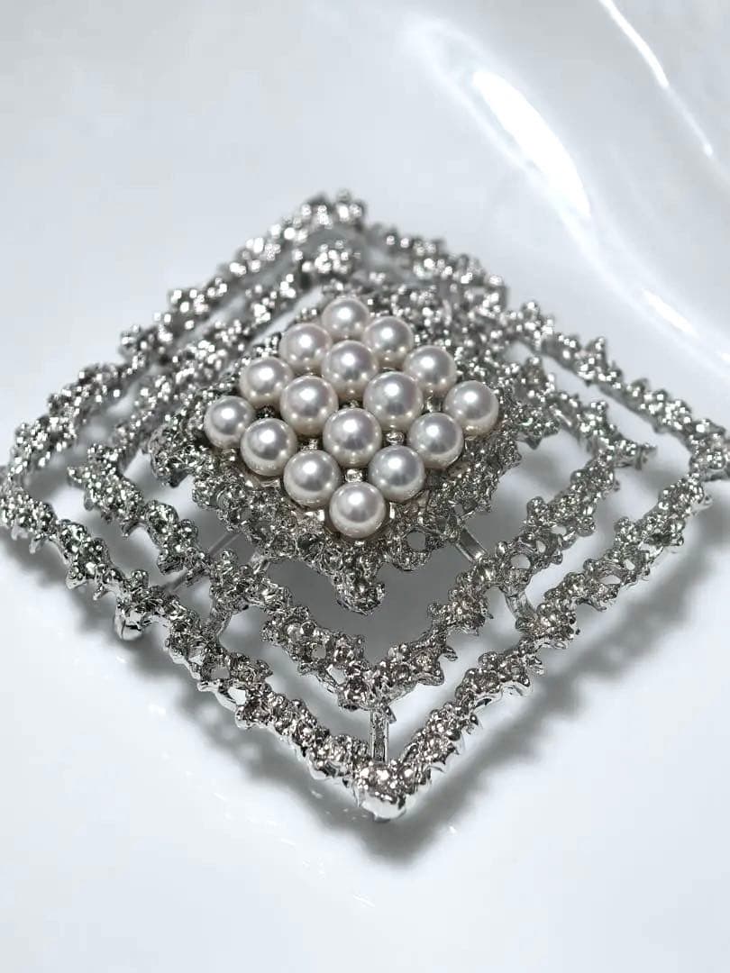 【vintage】TASAKI 田崎　パール　ブローチ　2way