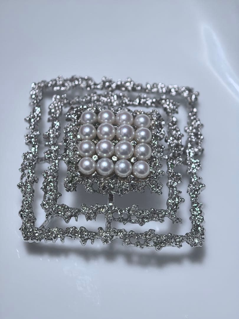 【vintage】TASAKI 田崎　パール　ブローチ　2way