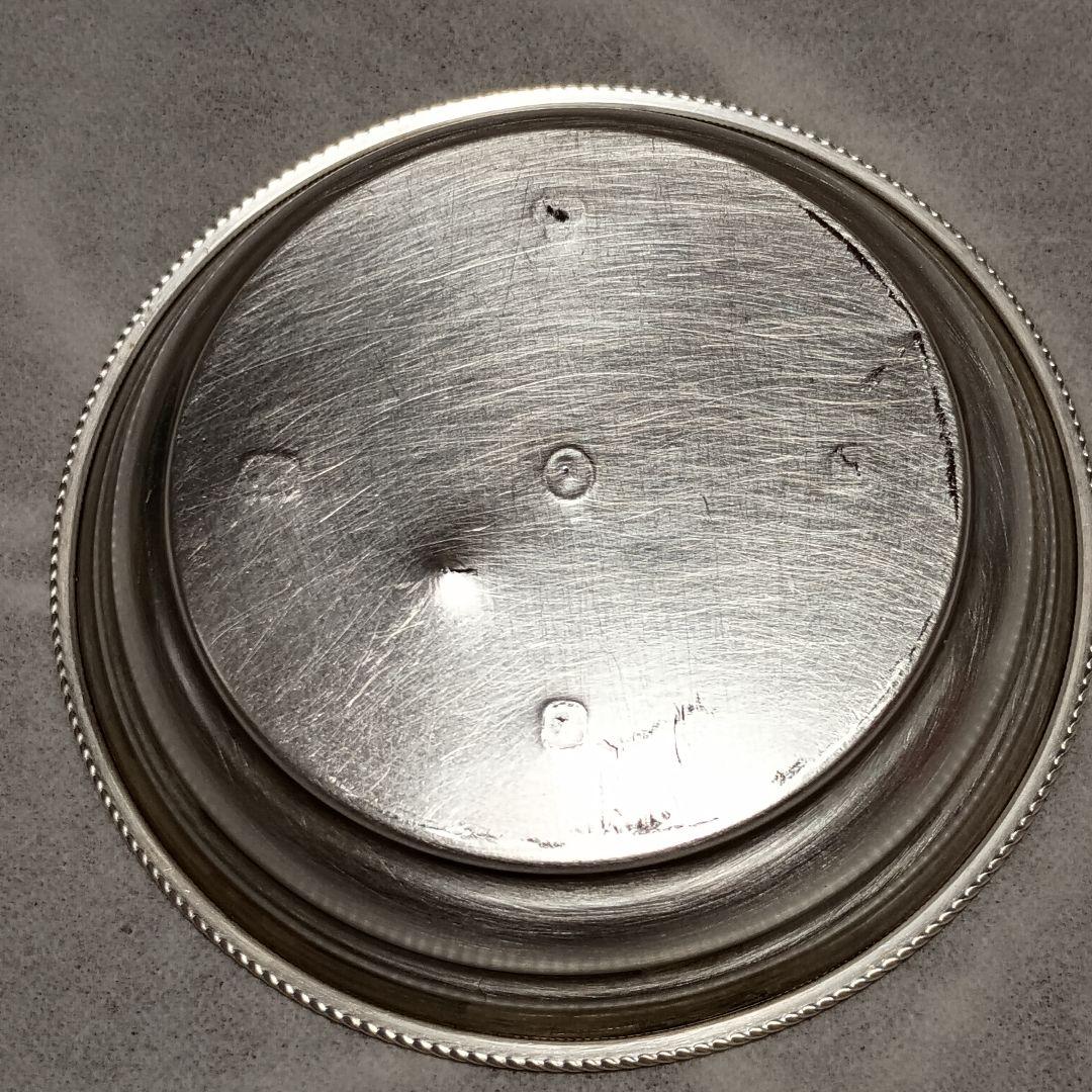 ボタントレー　銀製　純銀　シルバー925　1935年製　21グラム　直径約7cm
