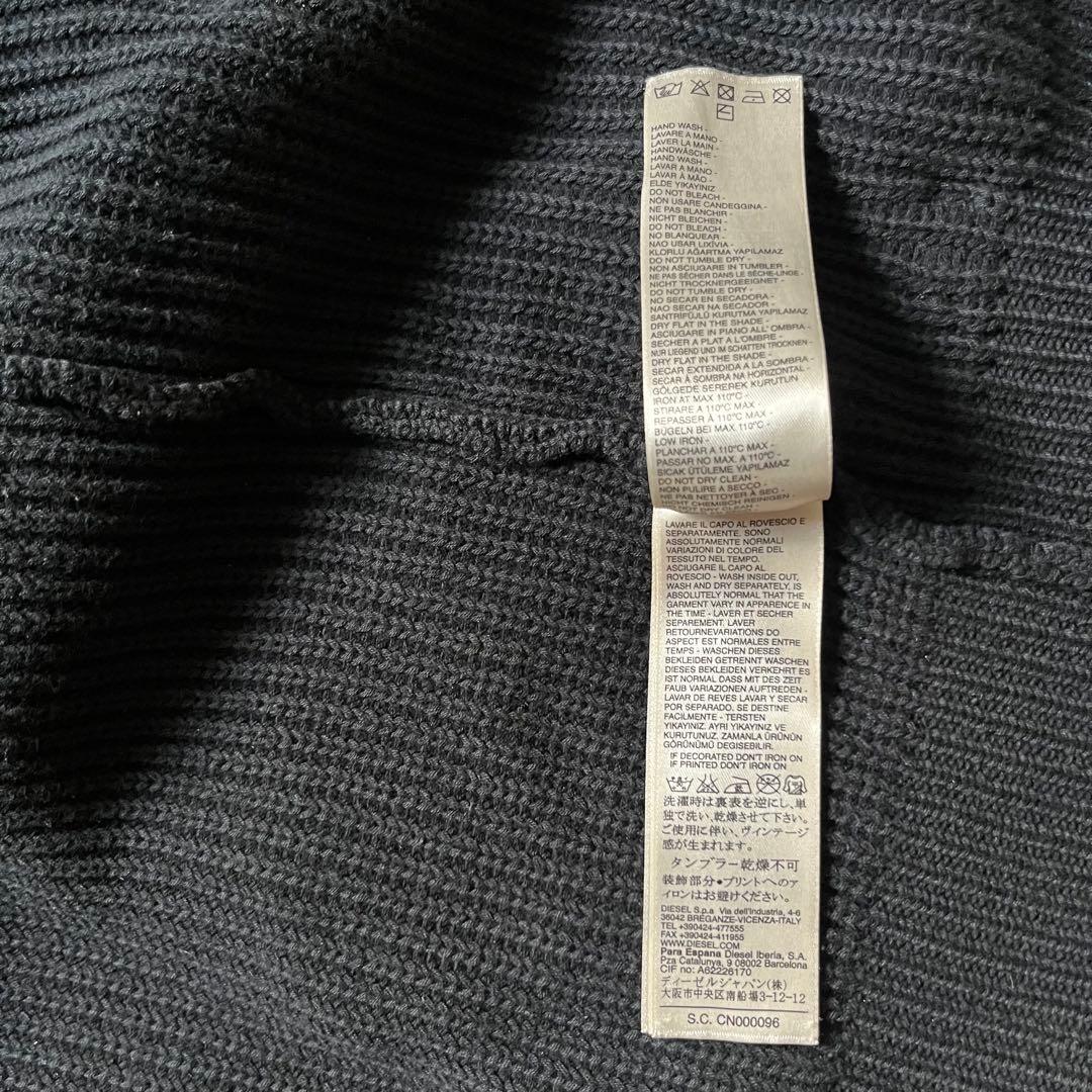 DIESEL ドライバーズジップニット　サイズ表記XL