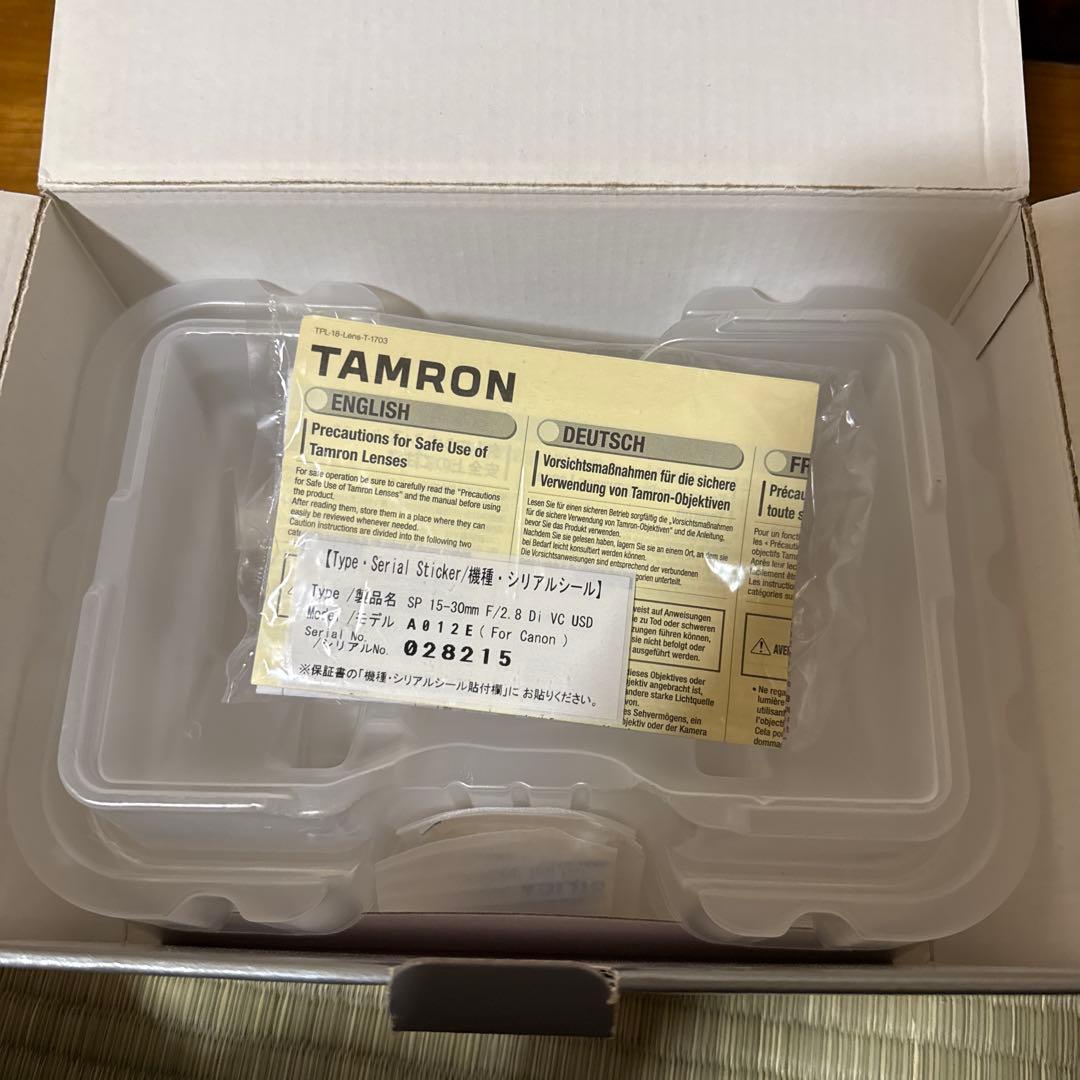 デジタルカメラ TAMRON SP 15-30mm F/2.8 Di VC USD