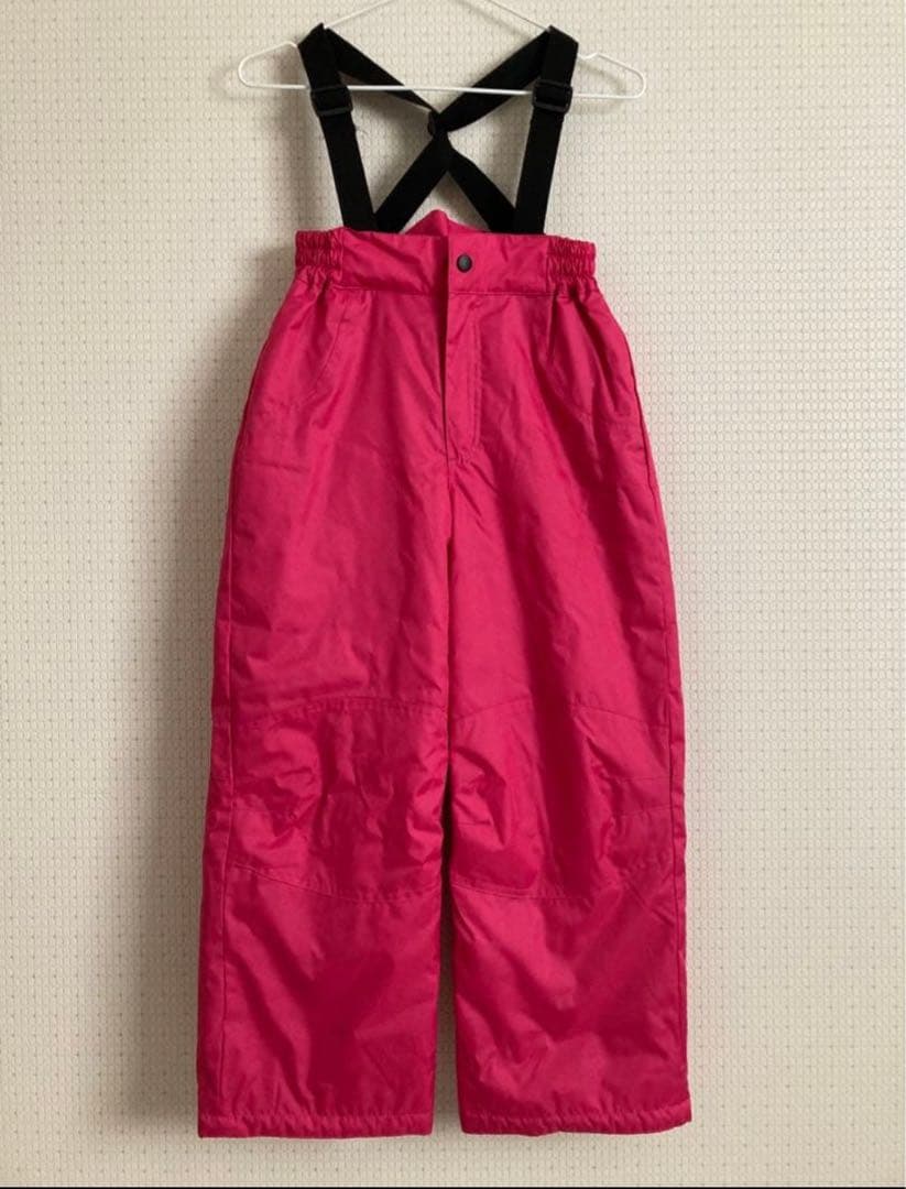 【美品/新品】キッズ130 スキースノボウェア&ゴーグルグローブ2set双子年子