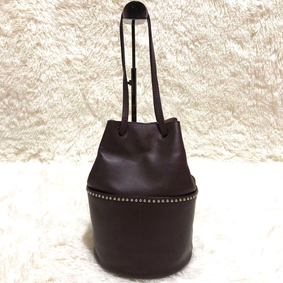 新品同様✨J&Mデヴィッドソン デイジーウィズスタッズ　レザー　ハンドバッグ