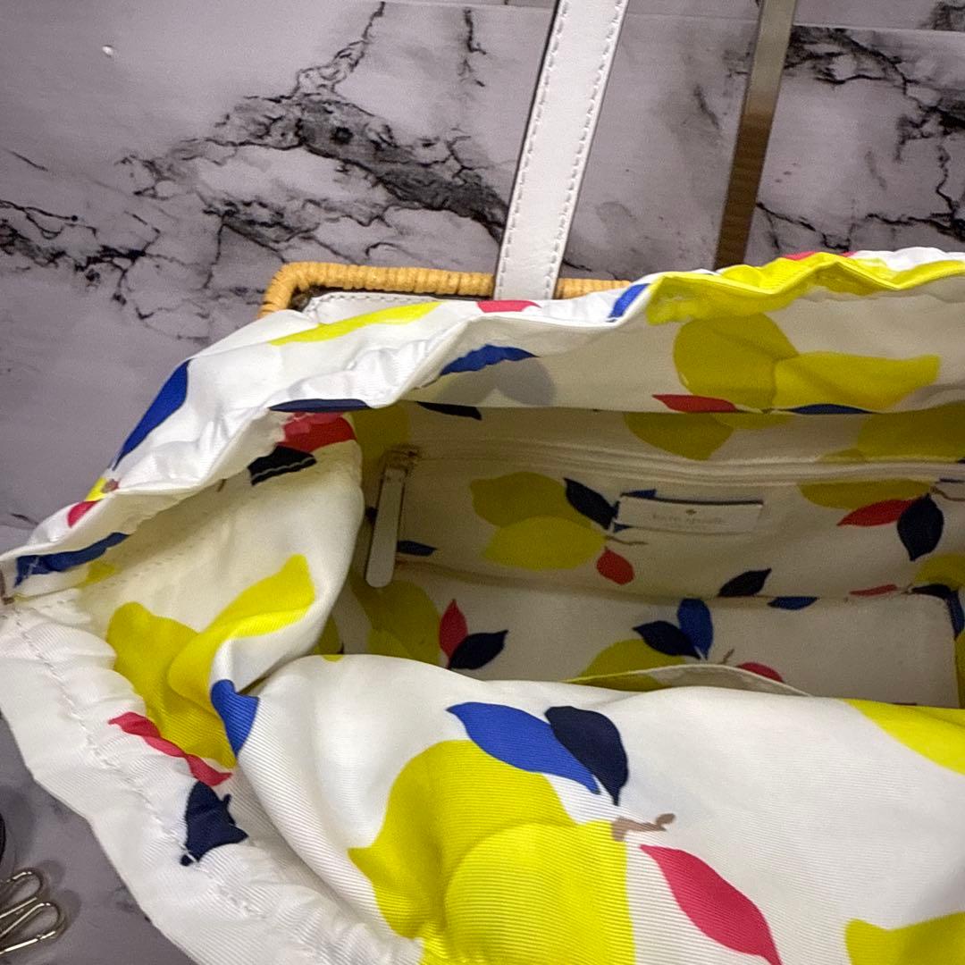 (極美品)大人気、ケイトスペード、カゴバッグ、2wayタイプ、人気色、高級感有