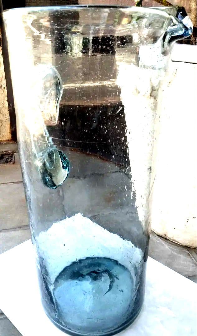 小谷眞三 倉敷ガラスアンティーク貴重なレア大きな花入れ1980年代購入