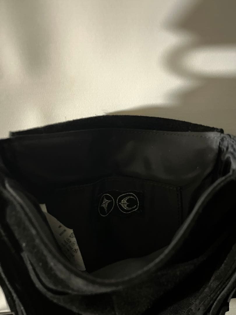 希少品　Thug club レザーフリンジショルダーバック　BLK