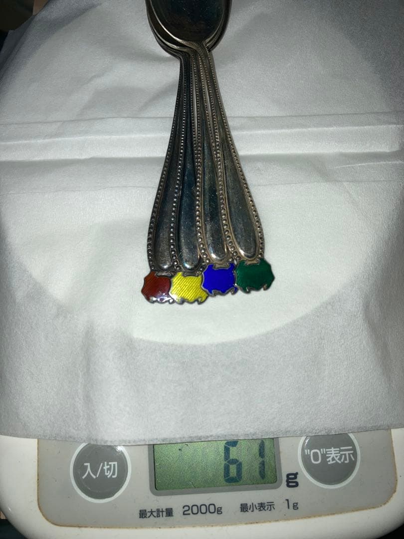 京都　寺内　スプーン　シルバー950