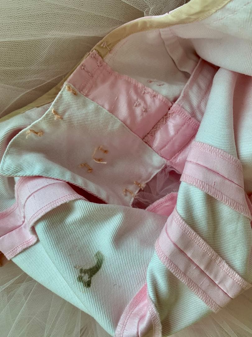 ドイツビンテージトゥシューズ※フランスアンティークシルクリボンロココ＆チュチュ