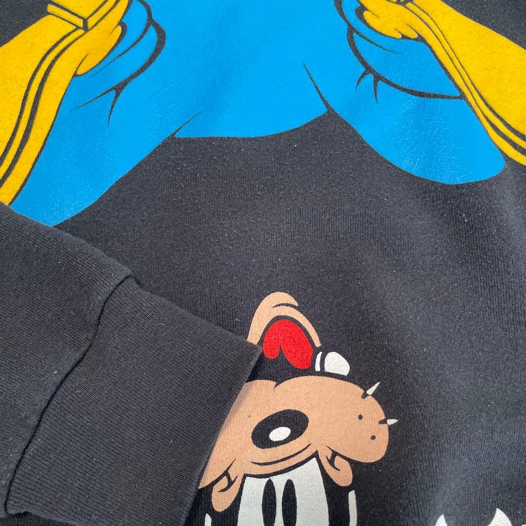Disney 古着　スウェット　逆さま　グーフィー　レア　ディズニー
