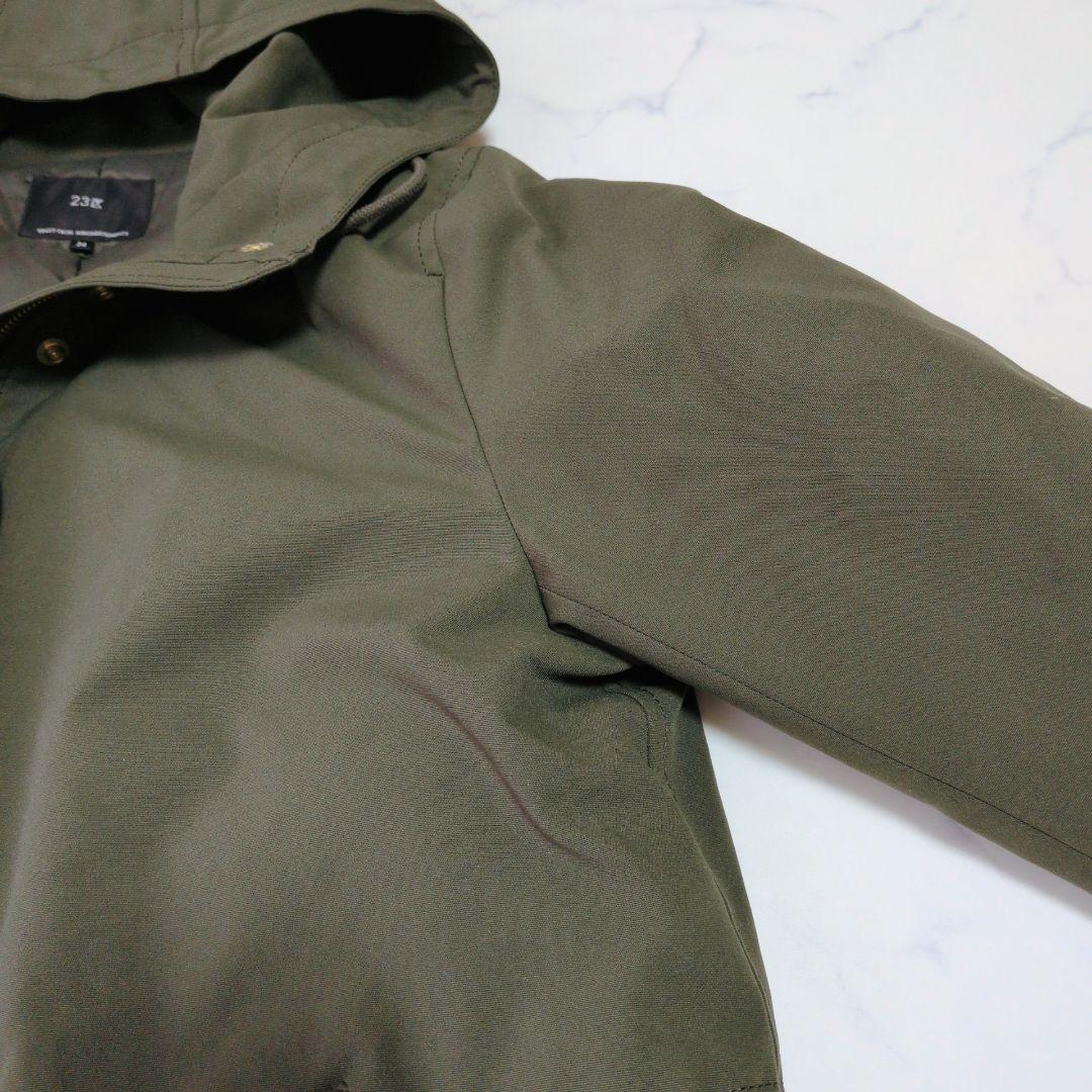 【限定品】23区 ニジュウサンク ミリタリー フーデットダウンコート 撥水