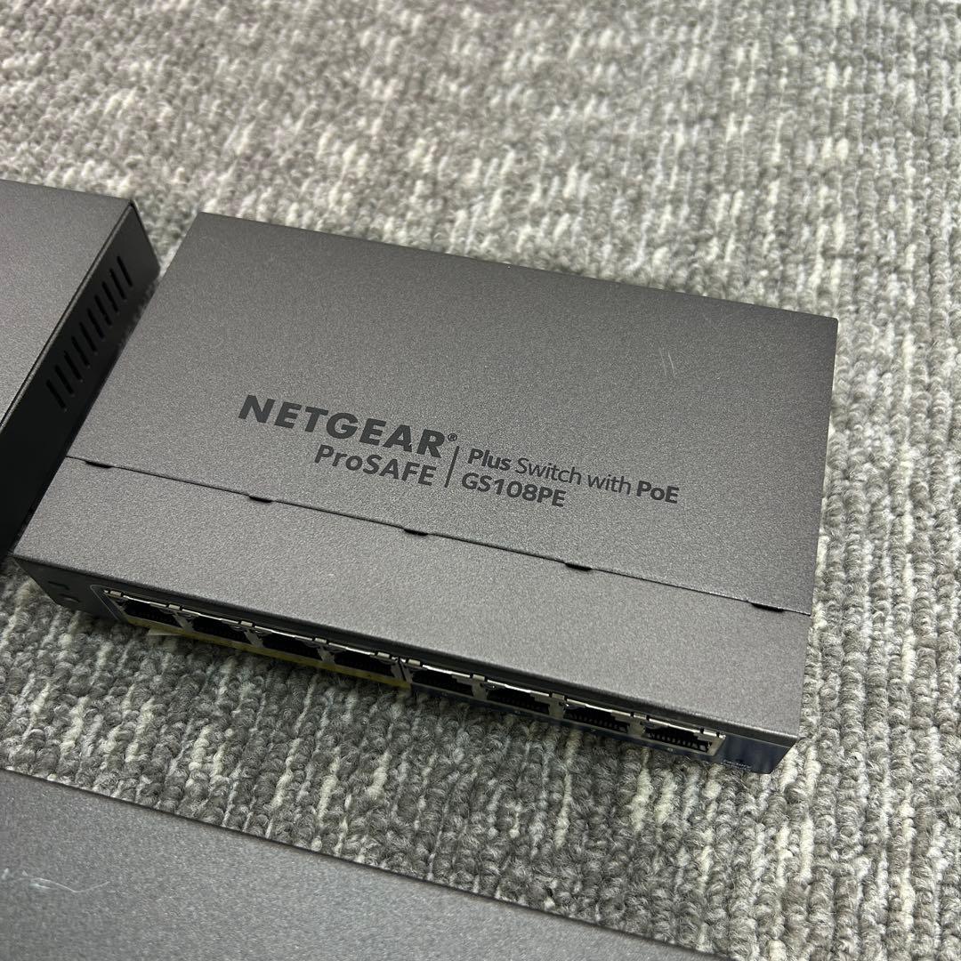 ①【4個セット】傷あり　NETGEAR GS108PEv3 ギガビット