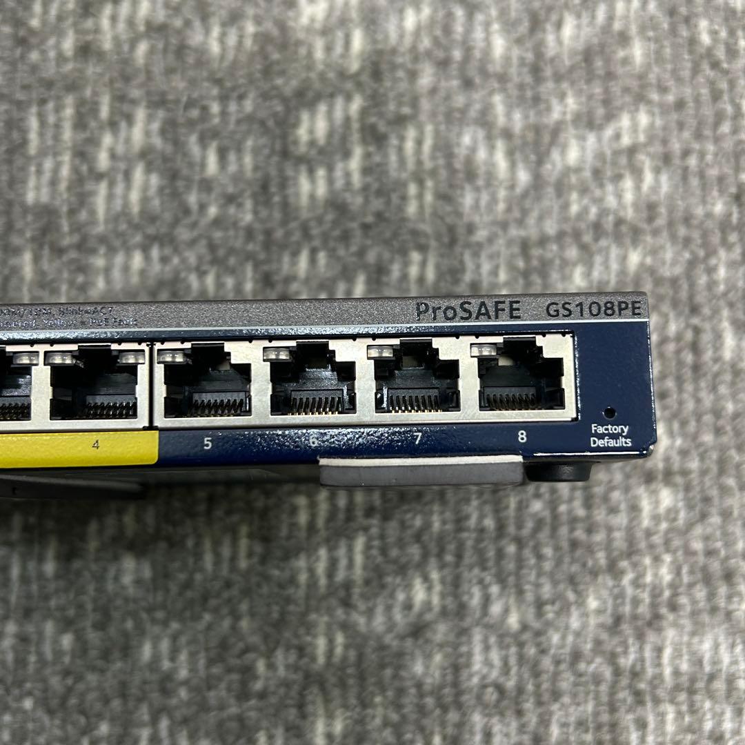 ①【4個セット】傷あり　NETGEAR GS108PEv3 ギガビット