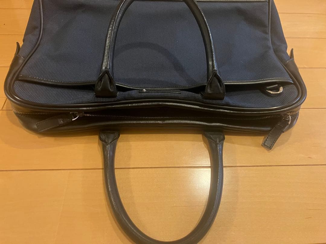 モンブラン A4可 ビジネス　ブリーフケース ナイロン レザー ネイビー