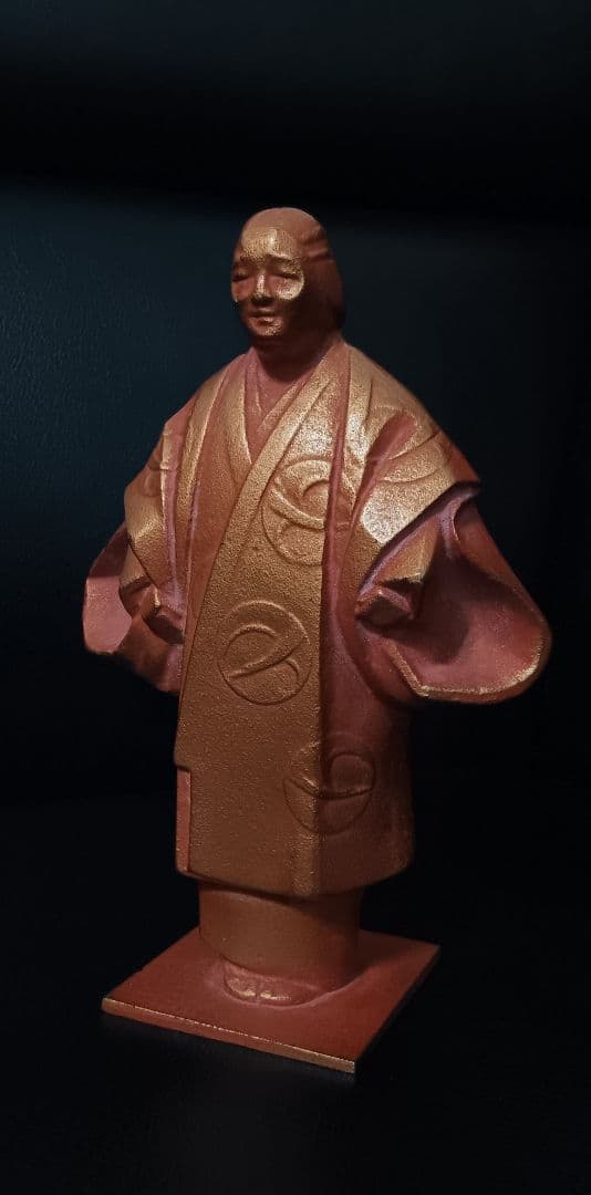 【超希少・署名入り】 sotaro saegusa 作 人物像 銅像風置物 ペア