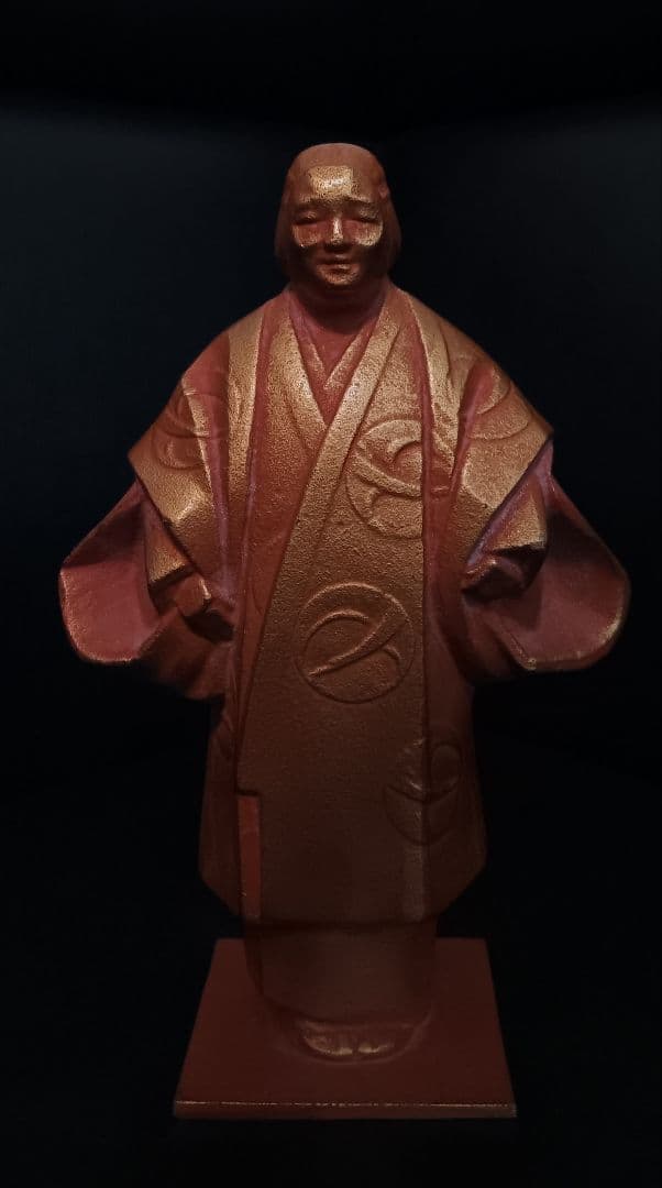 【超希少・署名入り】 sotaro saegusa 作 人物像 銅像風置物 ペア