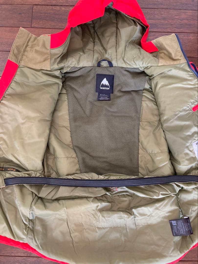 BURTON 子ども用 スノーボードウェア 赤/青