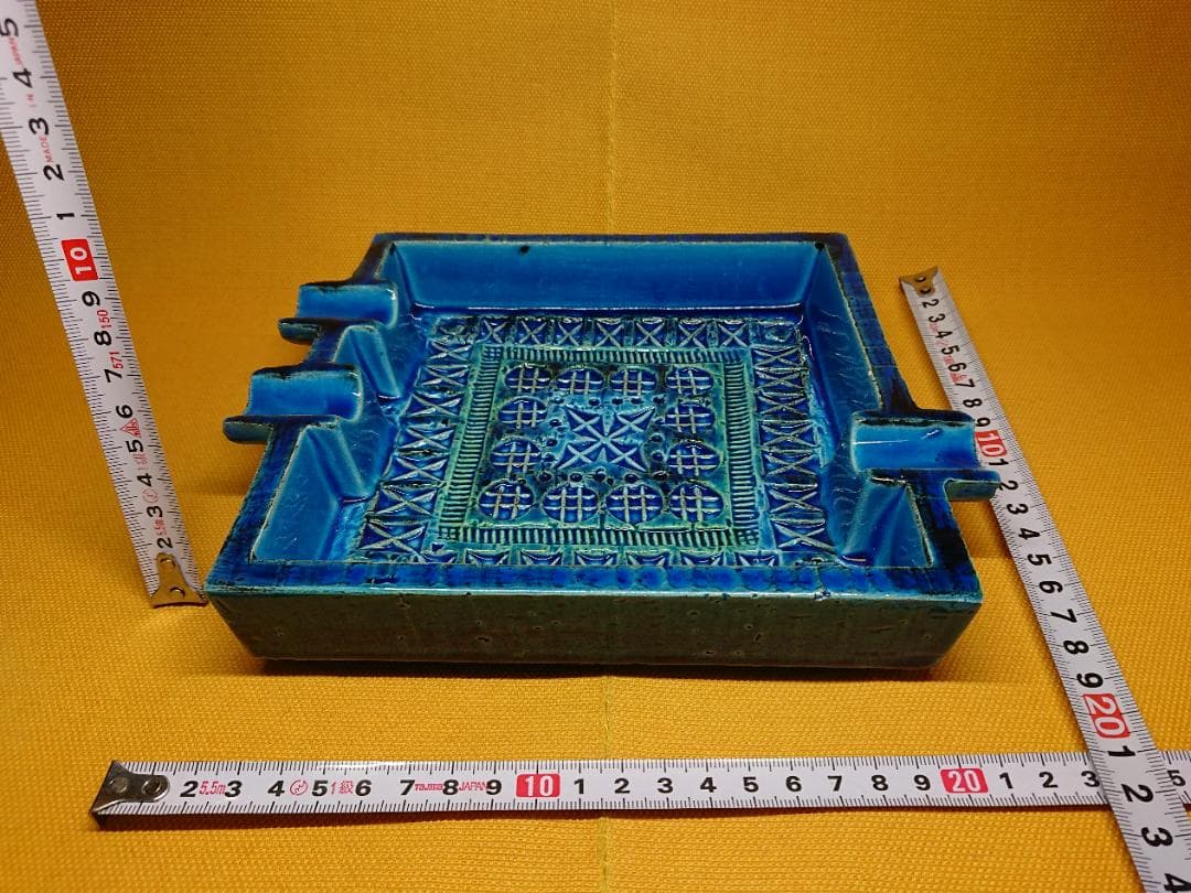 【美品】小物入れ　陶器　イタリア製　置物　インテリア　工芸品　美術品　A3364