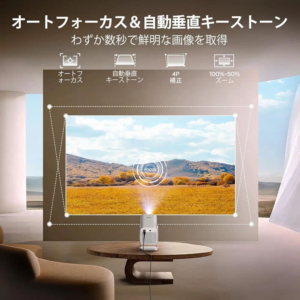 【新品】プロジェクター Netflix／750ANSI／Dolby スピーカー