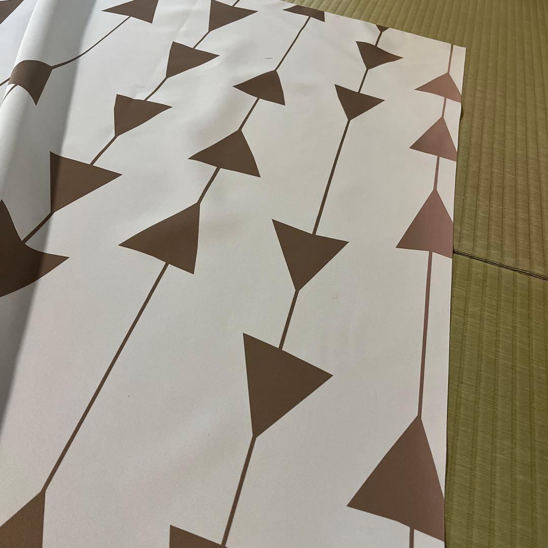 北欧デザイン カーテン 柄あり 1枚 プリーツ部分北欧タイプ