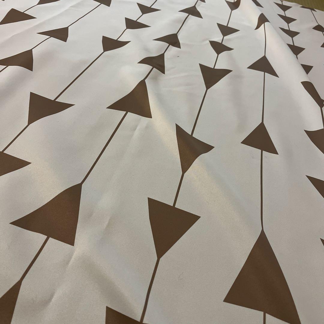 北欧デザイン カーテン 柄あり 1枚 プリーツ部分北欧タイプ