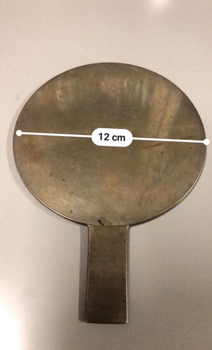 銅製手鏡、江戸初期、アンティーク