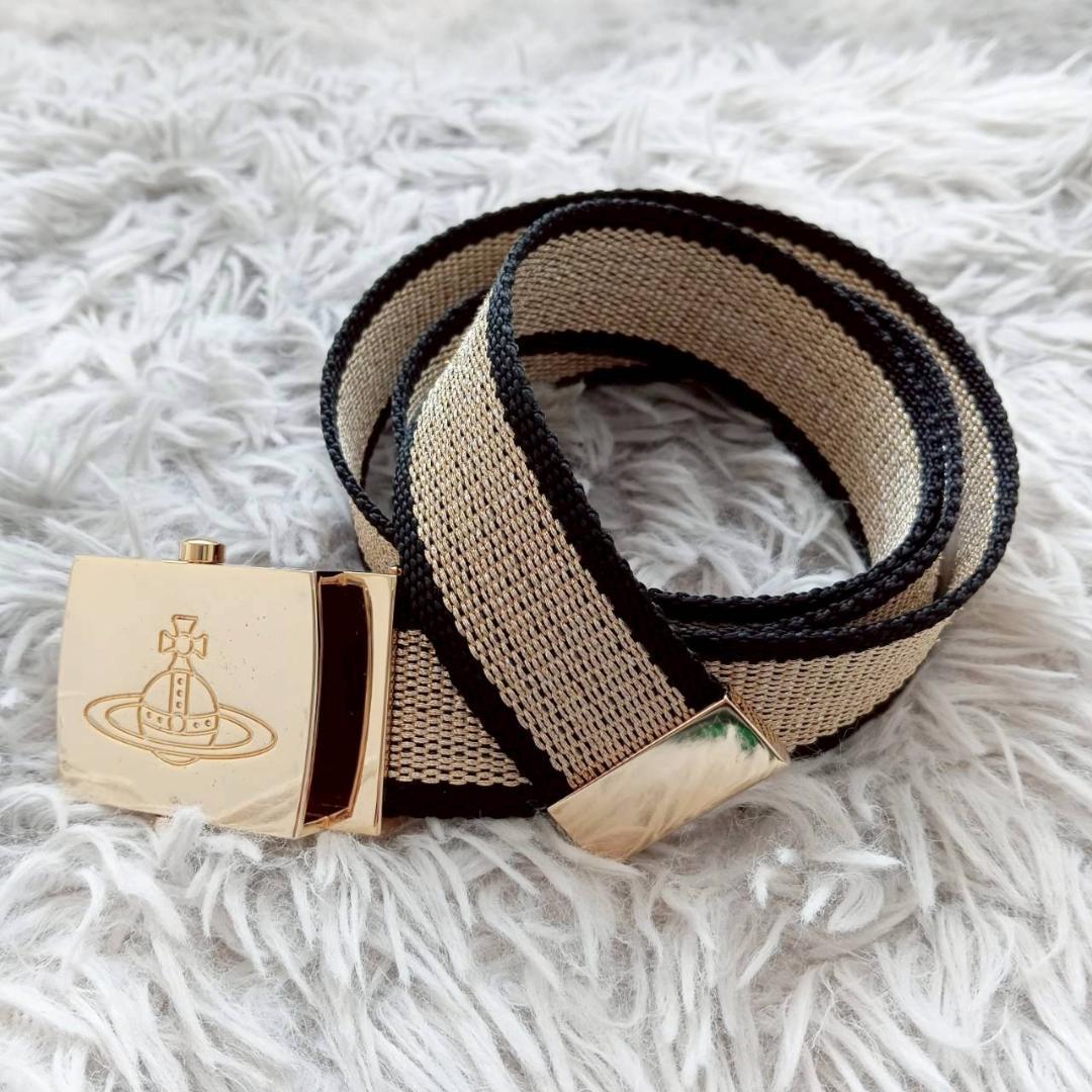 美品 ヴィヴィアンウエストウッド ガチャベルト ゴールドバックル