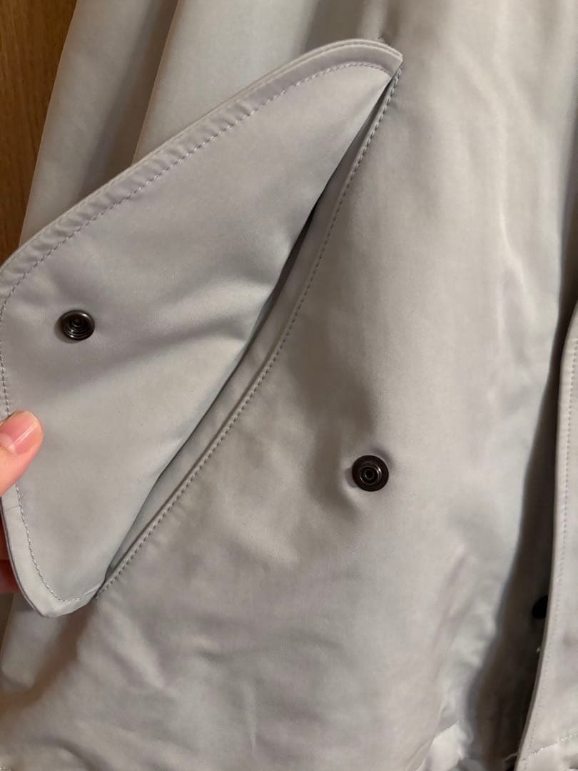 未使用！リラクス ショートモッズコート　ライナー付き　ライトブルー