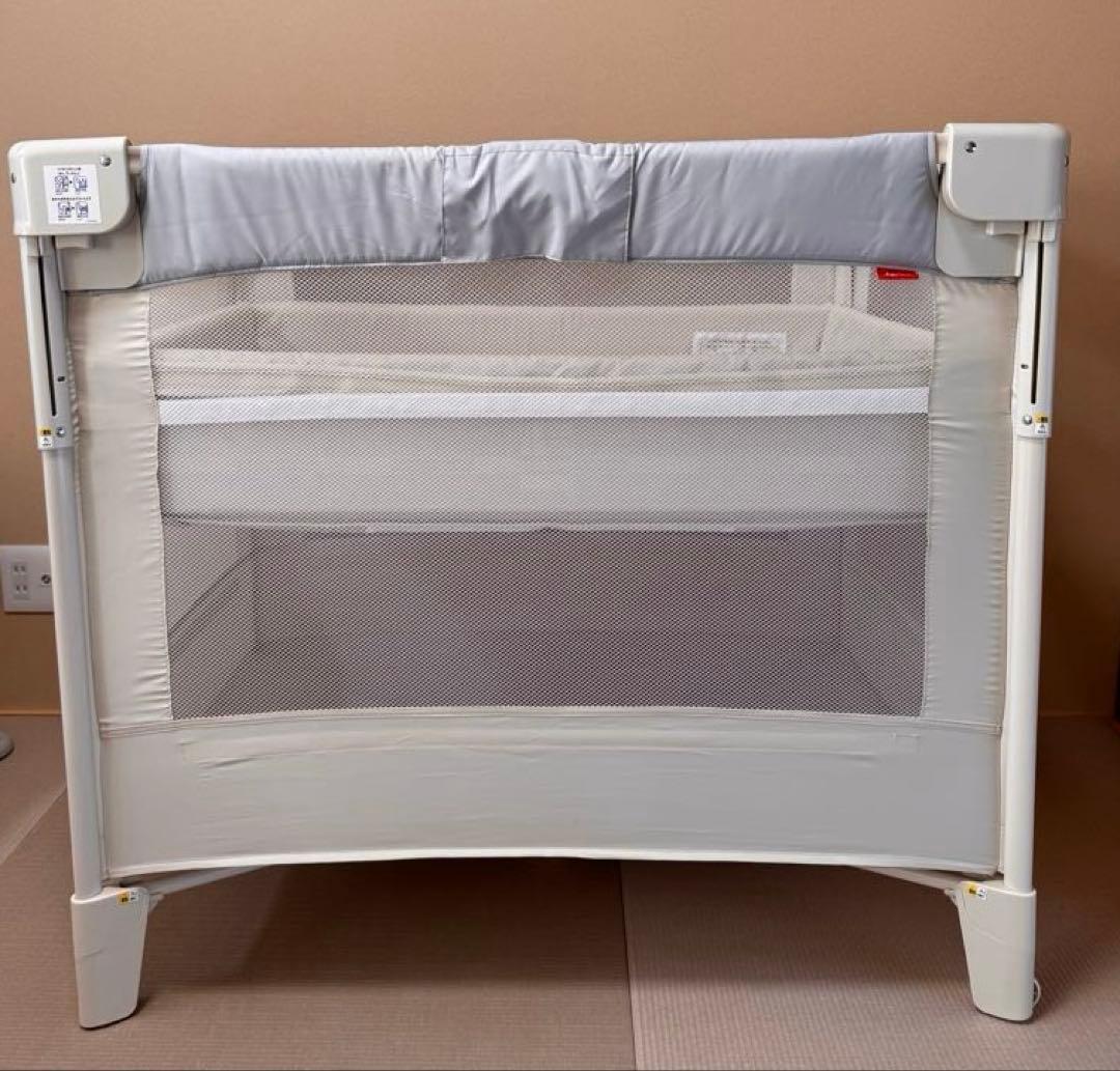 【美品】Aprica ココネルエアーAB ホワイトグレー