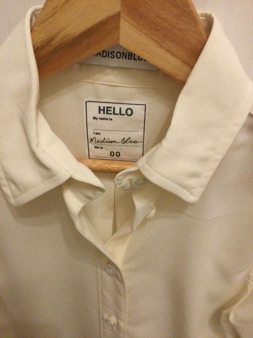 マディソンブルー　マダムシャツ　サイズ00 アイボリー