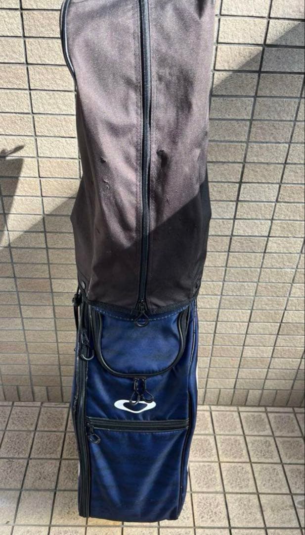 OAKLEY ネイビー キャディバッグ　ゴルフバック