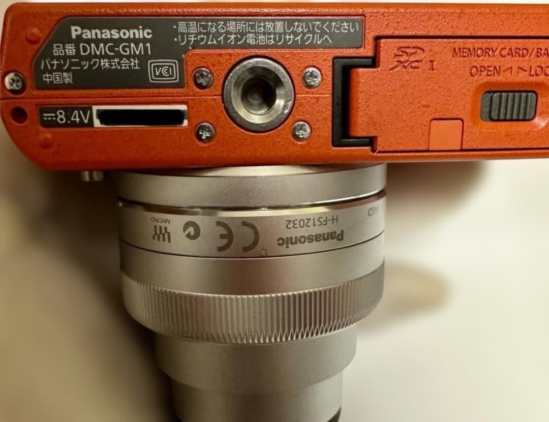 【動作品】LUMIXDMC-GM1オレンジ12-32mmレンズキット
