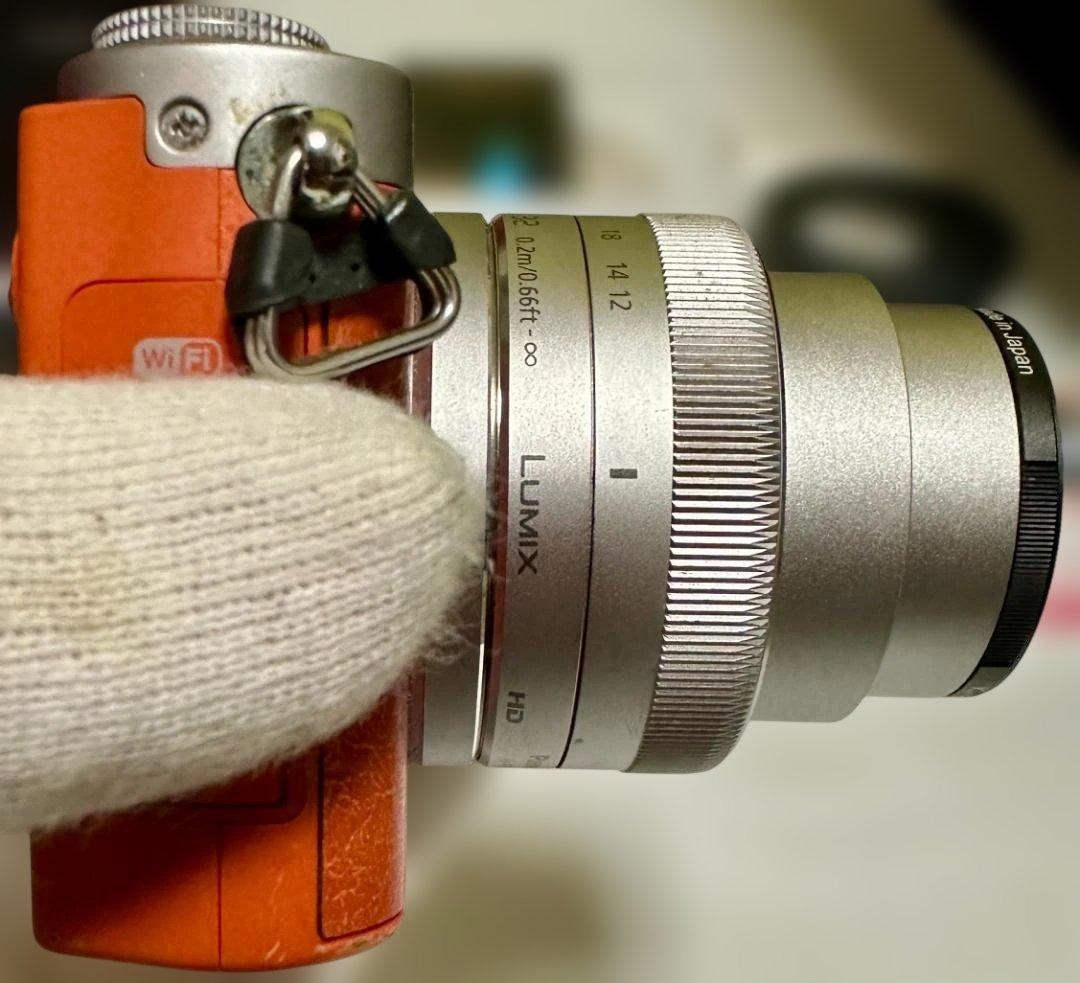 【動作品】LUMIXDMC-GM1オレンジ12-32mmレンズキット