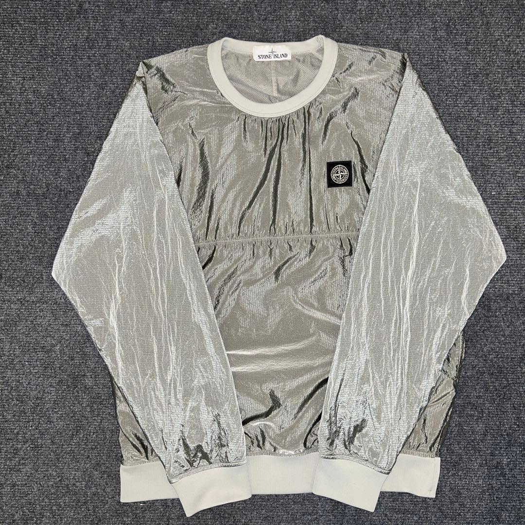 STONE  シルバー ナイロンアウター