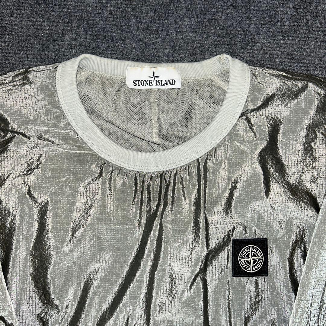 STONE  シルバー ナイロンアウター