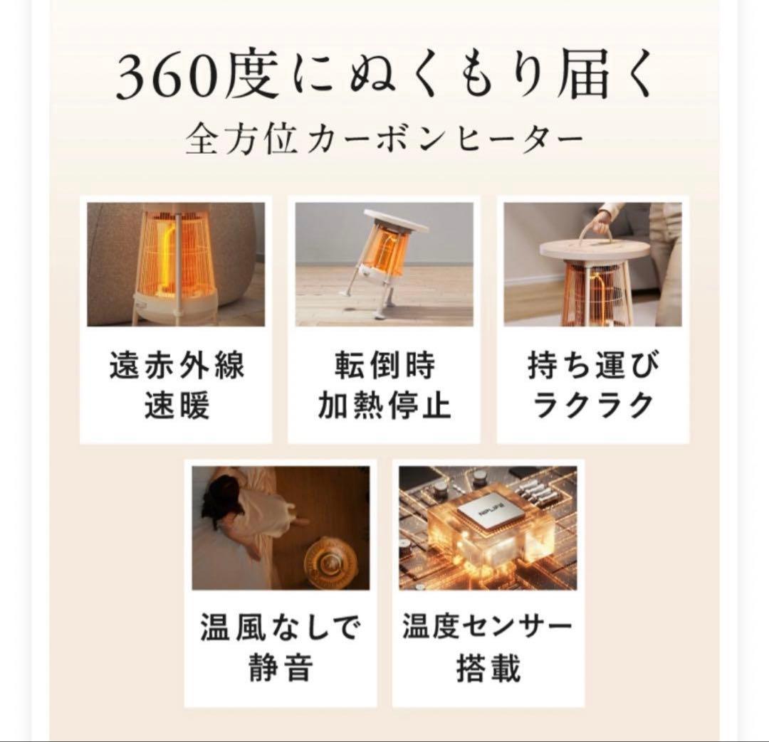 電気ヒーター NUKUREA 遠赤外線 暖房器具 電気ストーブ ファンヒーター