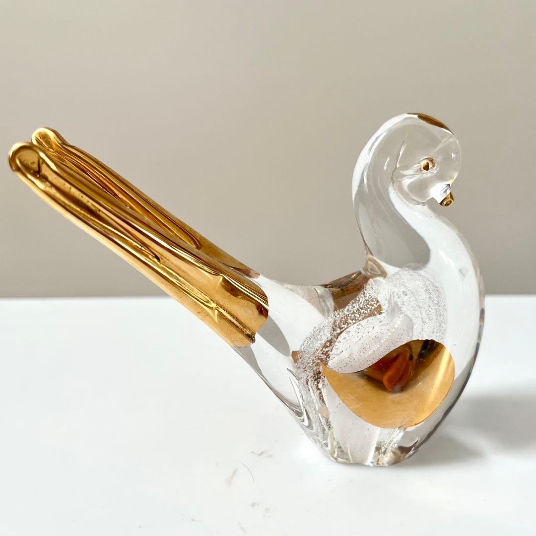 ガラス製 鳥 イタリア ムラノ ムラーノ ベネチアン ガラス 置物