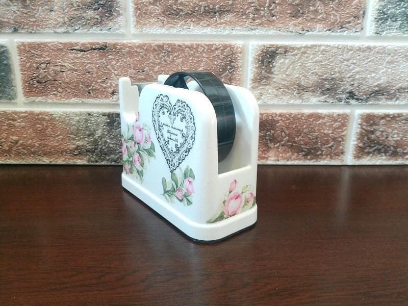 デコバージュ　テープカッター 台　リメイク　花かご