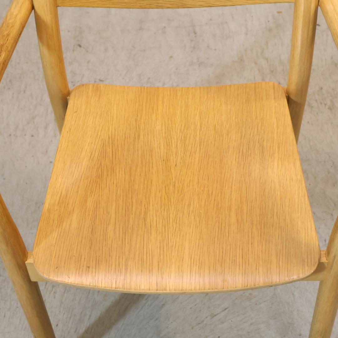 MUJI 無印良品 リアルファニチャー オーク材 ダイニングアームチェア 2脚