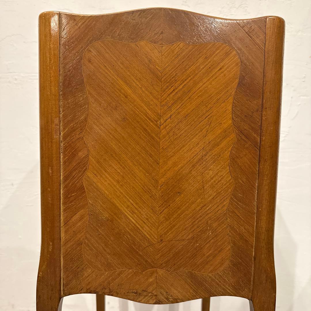 ヴィンテージ　木製サイドテーブル　引き出し／棚付き