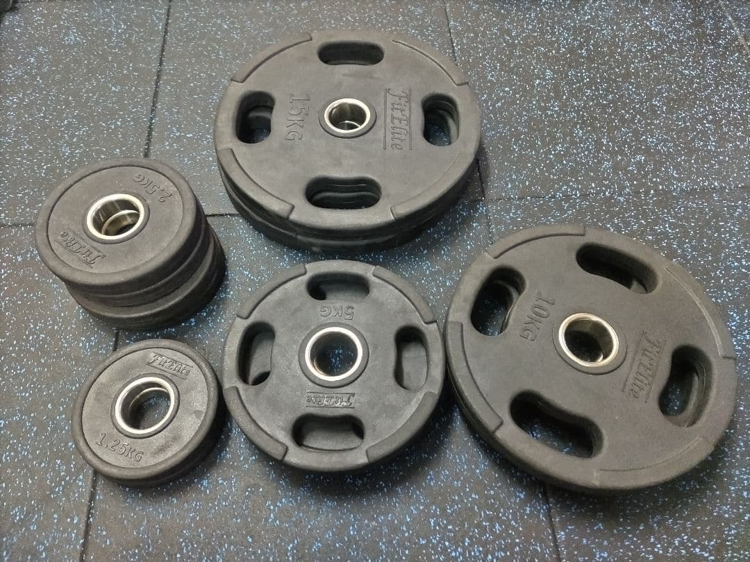 オリンピックバーベルトレーニングベンチ EZバー ウエイトプレートセットマット