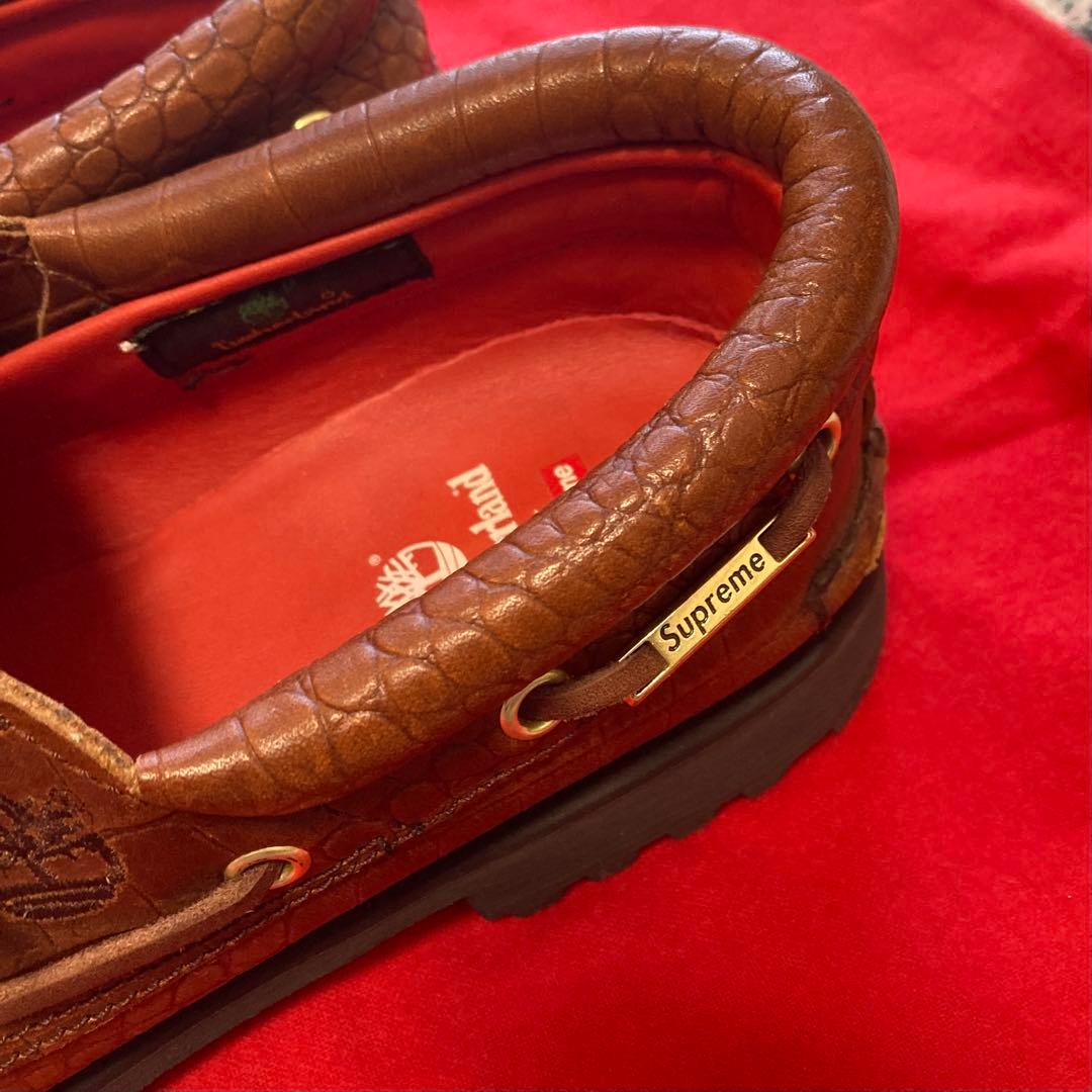 靴 Supreme Timberland 3-Eye Classic Lug US7