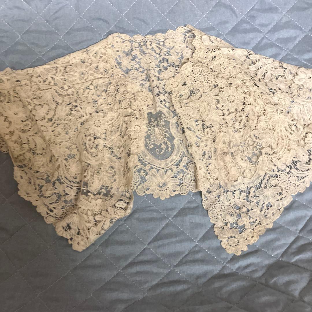フランスアンティークレースの襟
