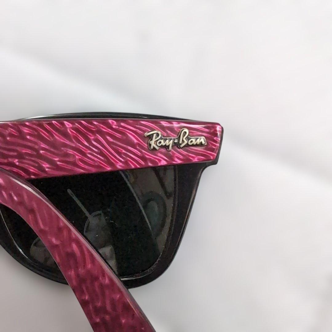 90's Ray-Ban ピンクと黒のキャットアイサングラス