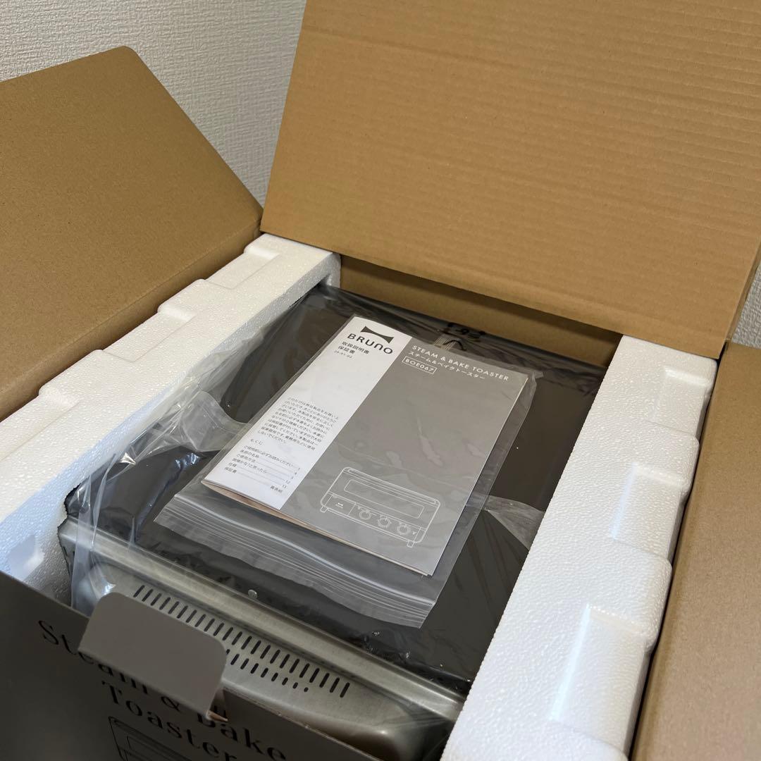 【新品未使用】ブルーノ スチーム＆ベイクトースター BOE067 ブラック